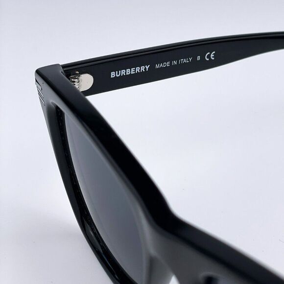 NEW Burberry BE4348 Cooper 300187 Black Dark Grey Square Unisex Sunglasses - Picture 8 of 11